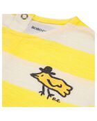 Robe en Coton Bio Rayures jaune