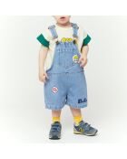 T-Shirt en Coton Bio Poissons Bébé écru/vert