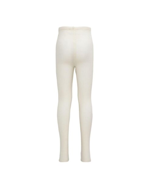 Legging 100% Laine Mérinos Côtelé Arona écru