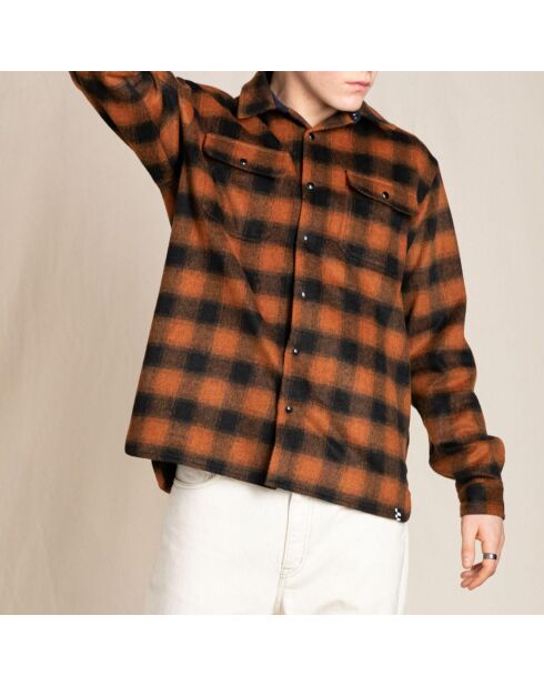 Sur-chemise à Carreaux New Dusk brique