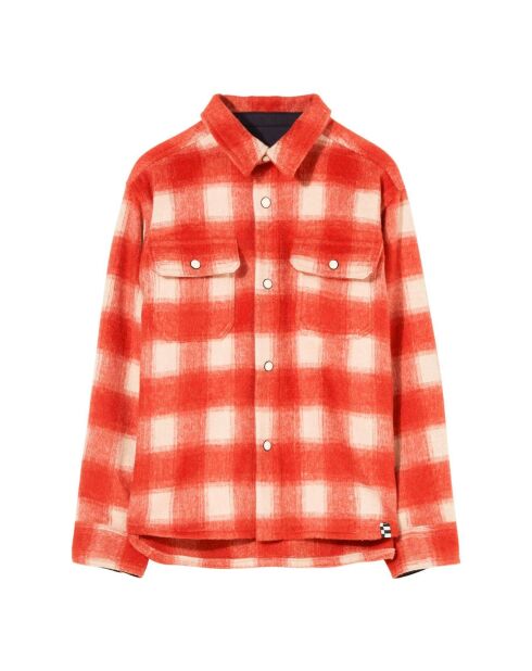 Sur-chemise à Carreaux New Dusk rouge