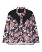 Chemise Meryl bleu marine/rose