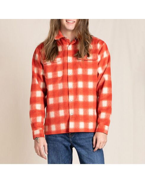 Sur-chemise à Carreaux New Dusk rouge