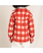 Sur-chemise à Carreaux New Dusk rouge