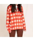 Sur-chemise à Carreaux New Dusk rouge