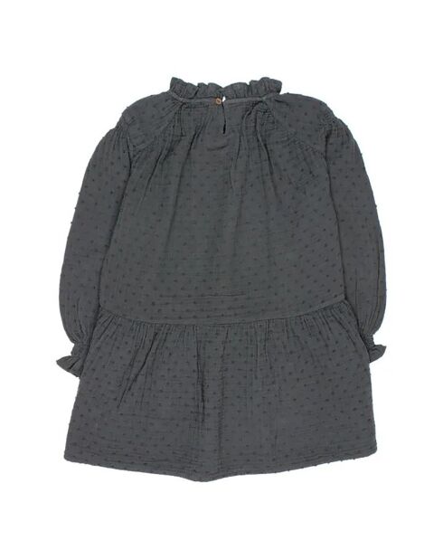 Robe Boble Plumeti gris anthracite