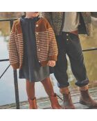 Robe Boble Plumeti gris anthracite