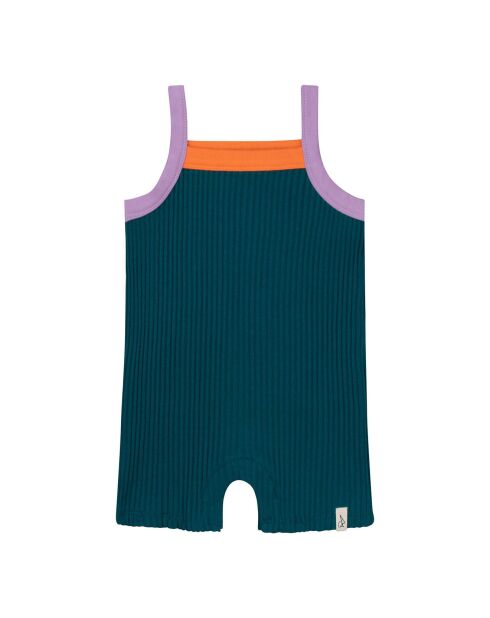 Combishort Kit en Coton Bio bleu vert