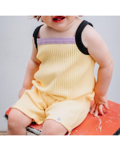 Combishort Kit en Coton Bio jaune