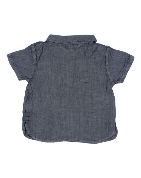 Chemise 100% Lin bleu marine