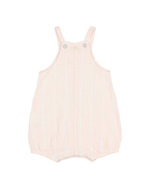 Barboteuse Texturée Rayée rose