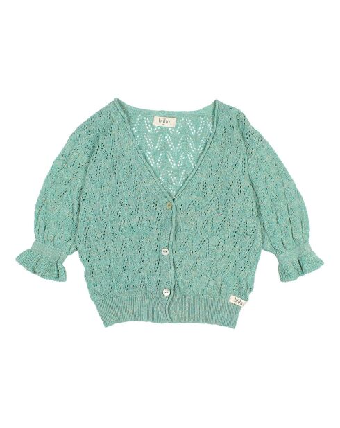 Cardigan en Lin mélangé Romantic vert