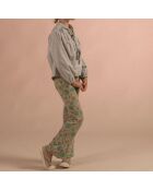 Pantalon Flare Eponge Coton Bio multicolore