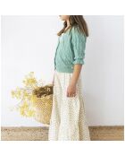 Cardigan en Lin mélangé Romantic vert