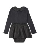 Robe-Body en  Gaze de Coton Bio gris anthracite