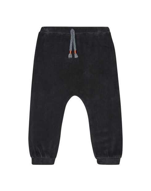 Sarouel Velours en Coton Bio gris anthracite