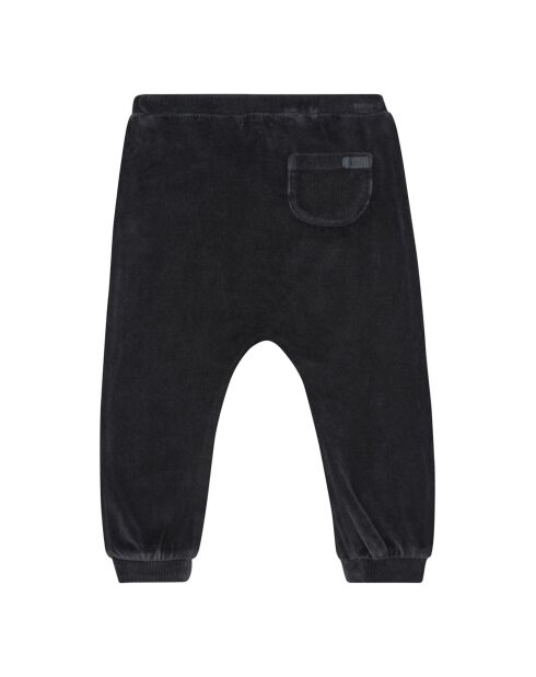 Sarouel Velours en Coton Bio gris anthracite