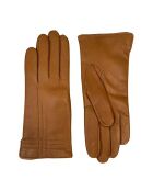 Gants en Cuir d'Agneau doublés Laine Ava camel