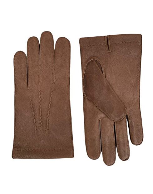 Gants en Cuir David 3B Cm taupe