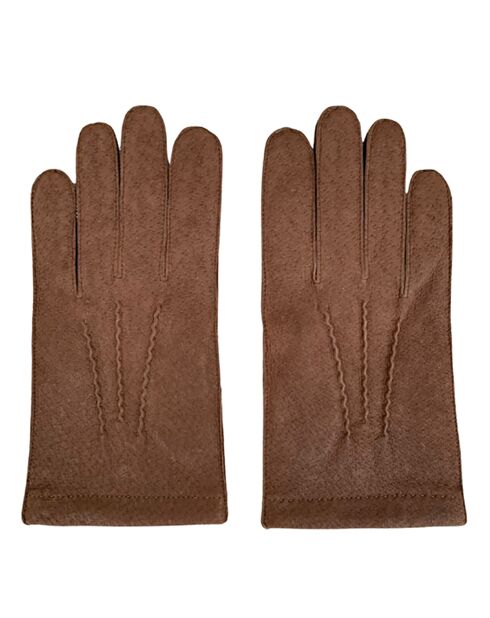 Gants en Cuir David 3B Cm taupe