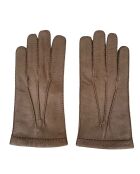 Gants en Cuir Edouard beige foncé