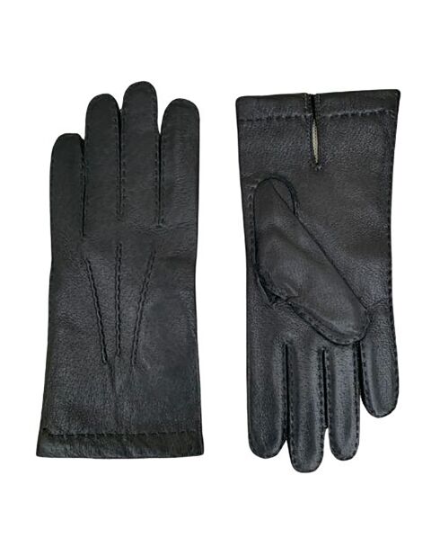 Gants en Cuir Edouard noirs