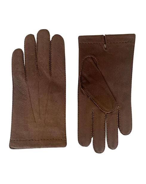 Gants en Cuir Edouard taupe