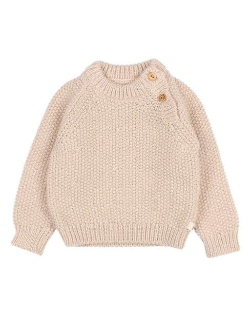 Pull en Laine mélangée Rice écru