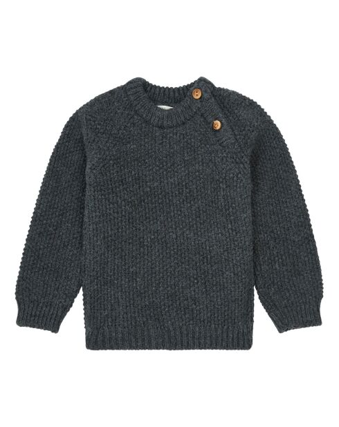Pull en Laine mélangée Rice gris anthracite