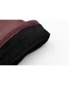 Gants en Cuir d'Agneau doublés Polaire Valois  vin