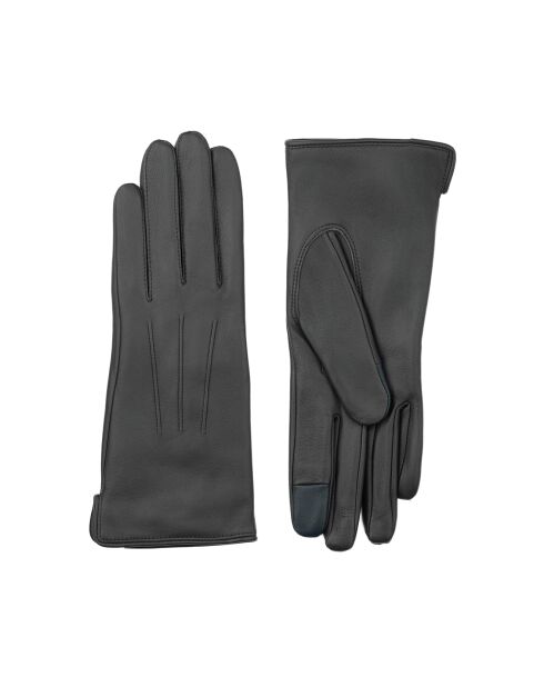 Gants en Cuir d'Agneau doublés Polaire Vivienne iron