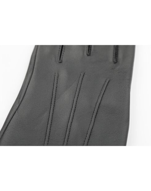 Gants en Cuir d'Agneau doublés Polaire Vivienne iron