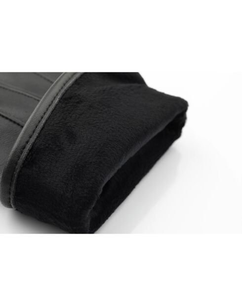 Gants en Cuir d'Agneau doublés Polaire Vivienne iron