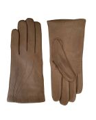 Gants en Cuir d'Agneau Waves beiges