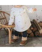 Robe en Gaze de Coton Bunny écrue