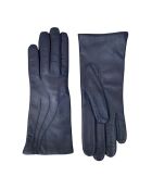 Gants en Cuir d'Agneau Waves bleu jean