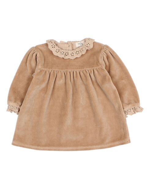 Robe Velours Coton Bio beige