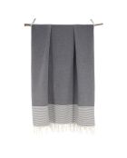 2 Foutas in cotone Ericeira grigio medio - 100x200 cm