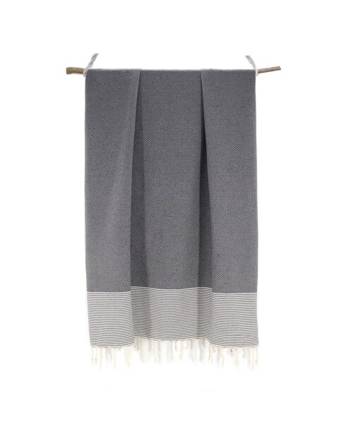2 Ericeira Cotton Foutas mittelgrau - 100x200 cm