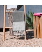 2 Foutas in cotone Ericeira grigio medio - 100x200 cm