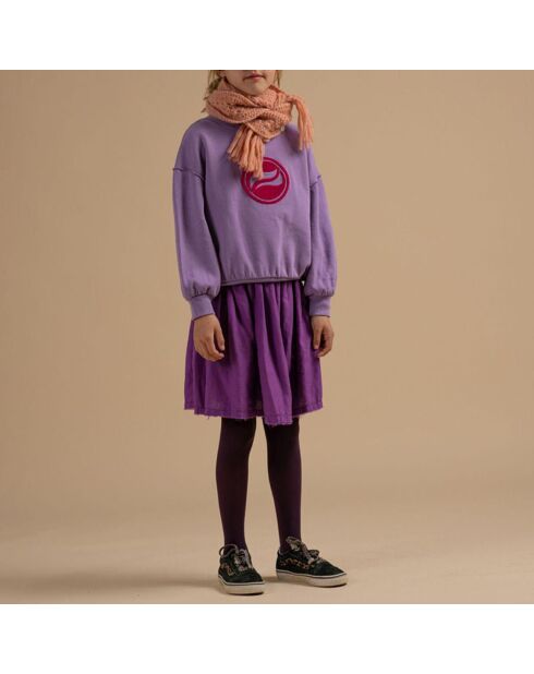 Violetta Lilafarbenes Sweatshirt aus Bio-Baumwolle