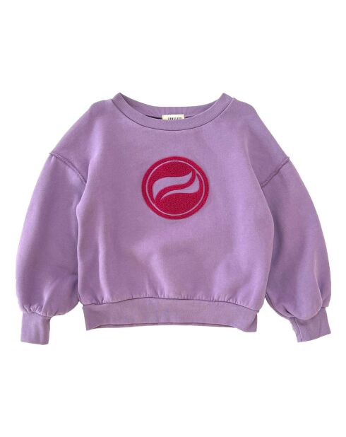 Violetta Lilafarbenes Sweatshirt aus Bio-Baumwolle
