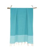 2 Ericeira-Baumwollfoutas türkisgrün - 100x200 cm