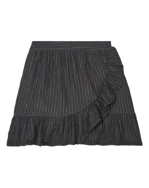 Jupe Gaze de Coton Bio Lurex gris anthracite