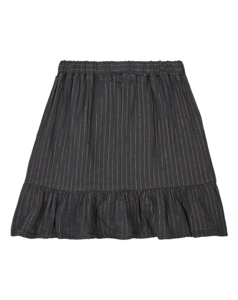 Jupe Gaze de Coton Bio Lurex gris anthracite