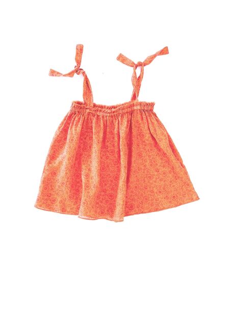 Top 2 en 1 Top & Jupe orange
