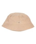 Chapeau en Velours Côtelé Romance beige
