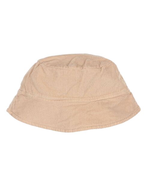 Chapeau en Velours Côtelé Romance beige