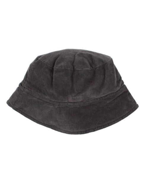 Chapeau en Velours Côtelé Romance gris anthracite