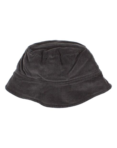 Chapeau en Velours Côtelé Romance gris anthracite